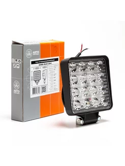 Фара светодиодная квадратная AE48S-16LED-28HC, рассеиваемый свет, 16 диодов, 48W,