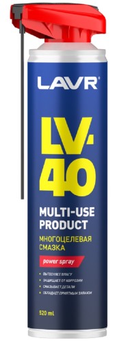Смазка многоцелевая LV-40 520мл аэрозоль LAVR Ln1453