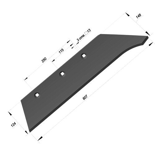 Лемех ПНЧС 01.700 Алмаз Premium (65Г)