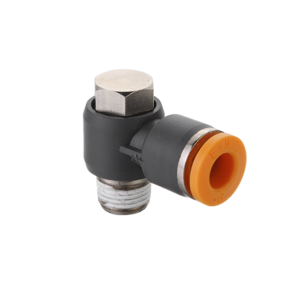 Фитинг цанга угловой поворотный 12-G1/2", пластик