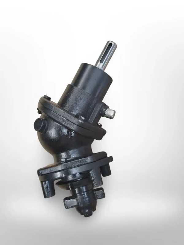 Редуктор "Акрос" 142.47.02.040 угловой зернового шнека наклонного бункера (вал под шкив)