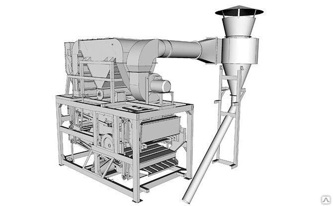 Машина предварительной очистки НПЗВ-50 с циклонами